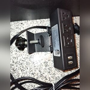 Georg Jensen Black Power Strip with USB Ports